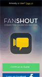 Mobile Screenshot of fanshout.com